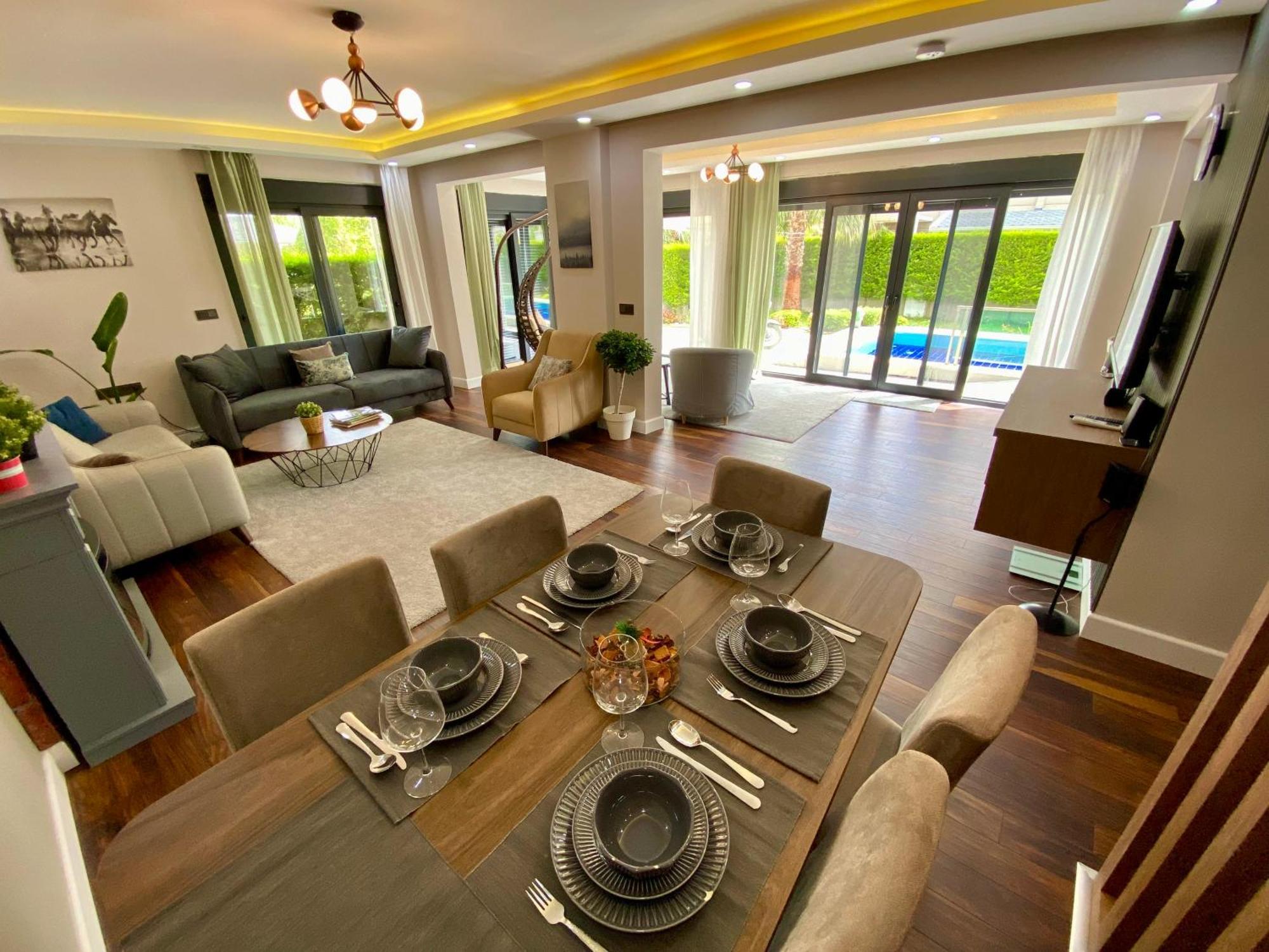 Villa Annabell1 With Swimming Pool And Jacuzzi, 3 Floors Белек Экстерьер фото