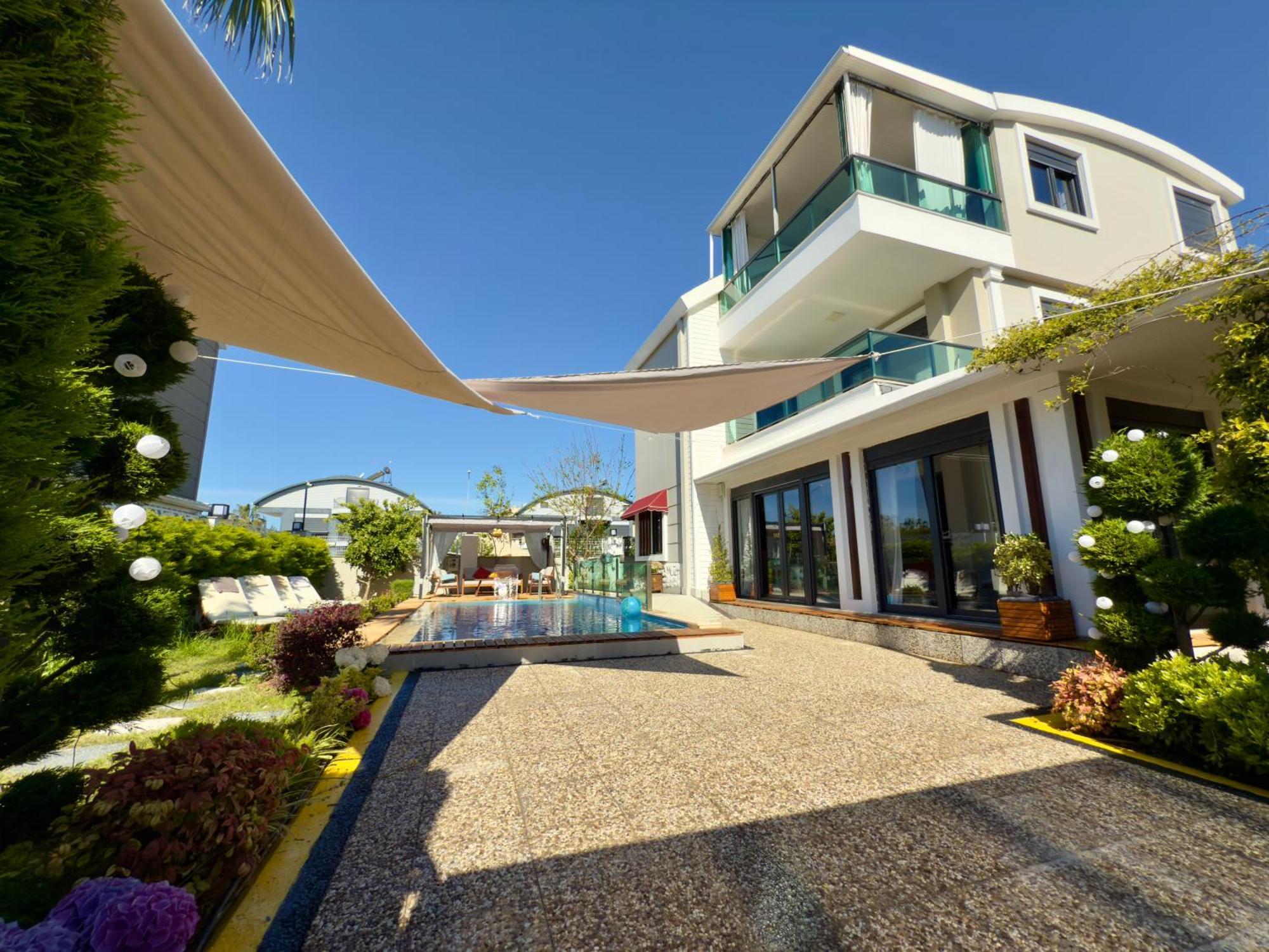 Villa Annabell1 With Swimming Pool And Jacuzzi, 3 Floors Белек Экстерьер фото